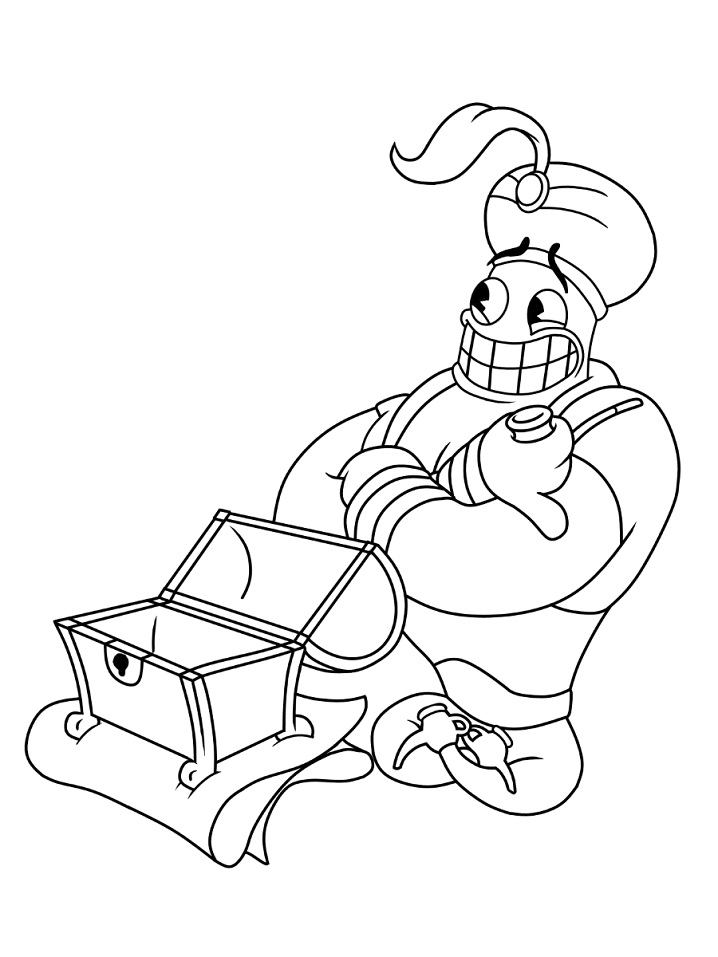 Djimmi the Great Coloring Page
