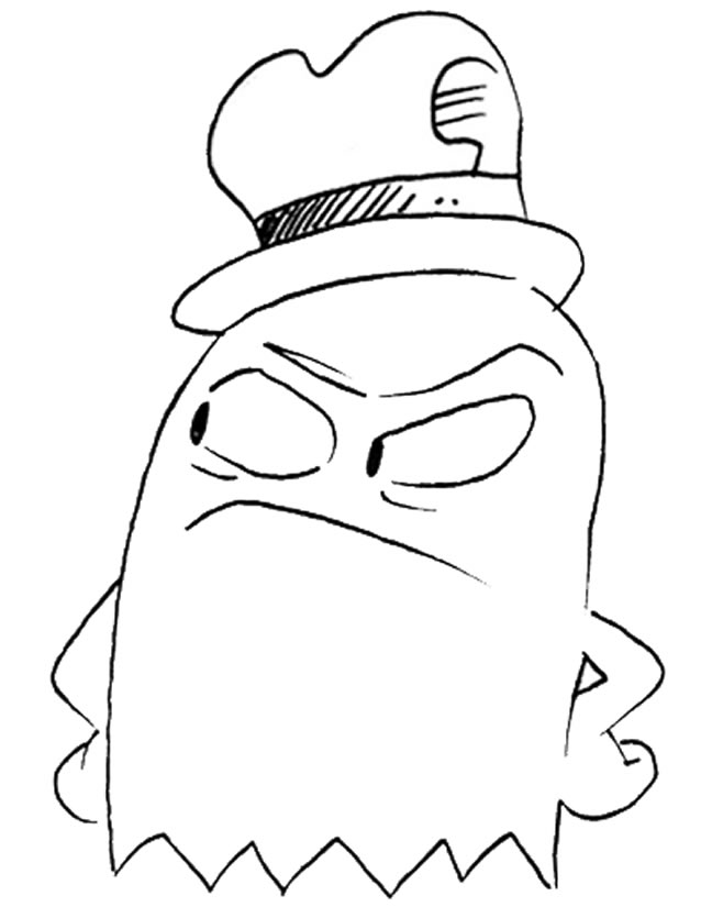 Pac Man Ghost Coloring Pages