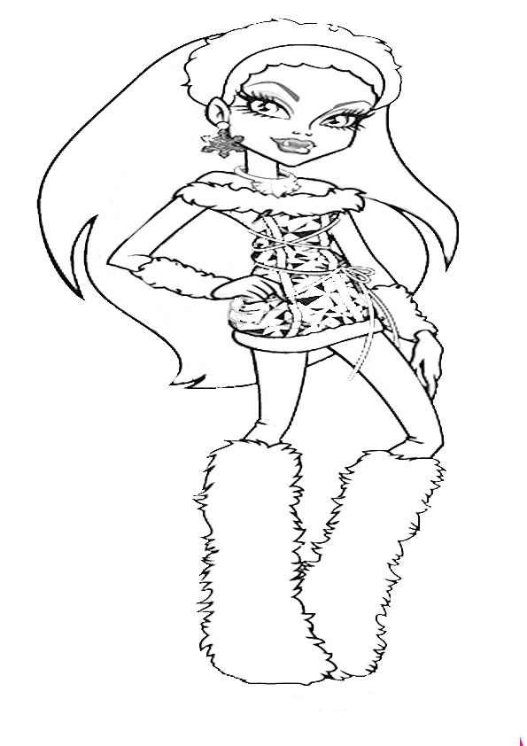 Monster High Abby Coloring Pages
