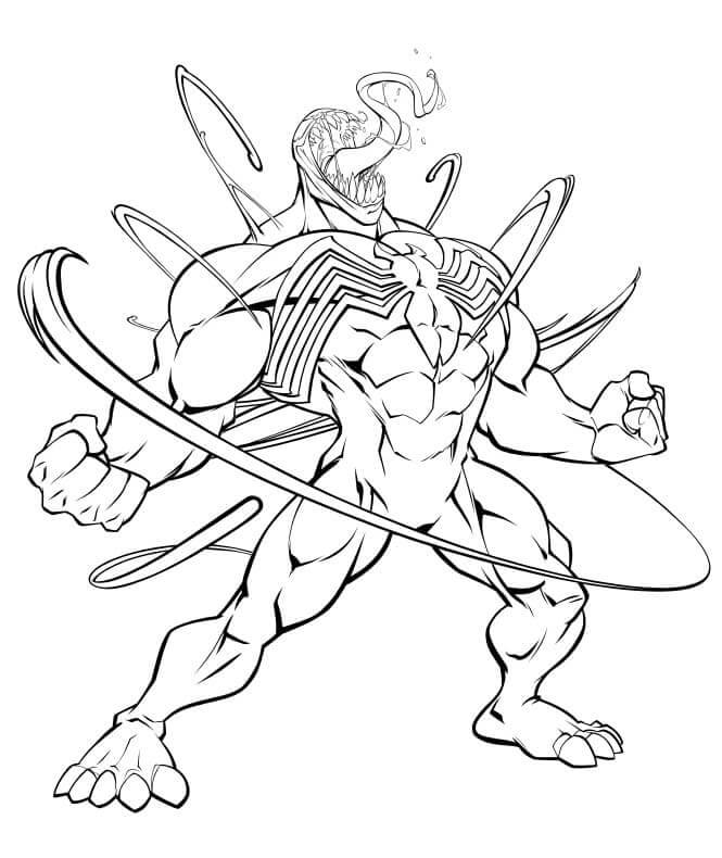Angry Venom Coloring Pages Venom Coloring Pages Coloring Pages For Kids And Adults
