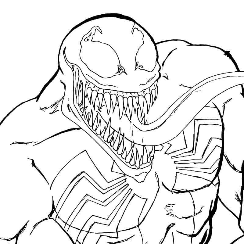 Big Mouth Venom Coloring Page