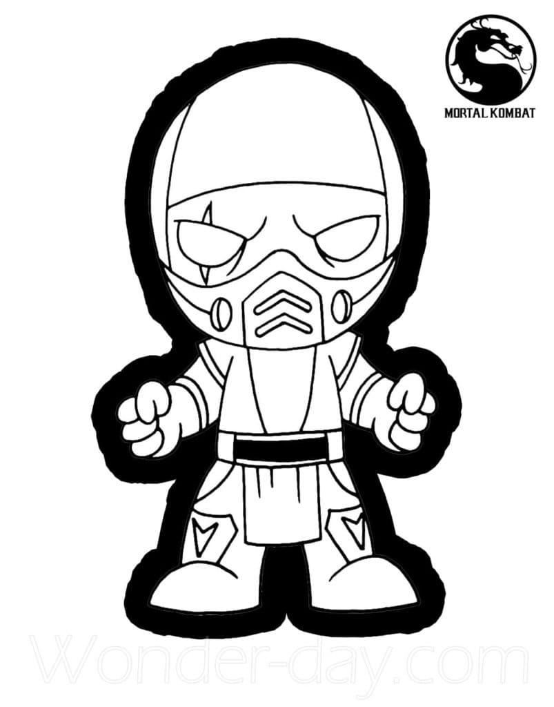 Cute Sub-Zero Coloring Pages