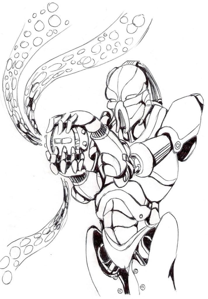Cyber Sub-Zero Coloring Pages