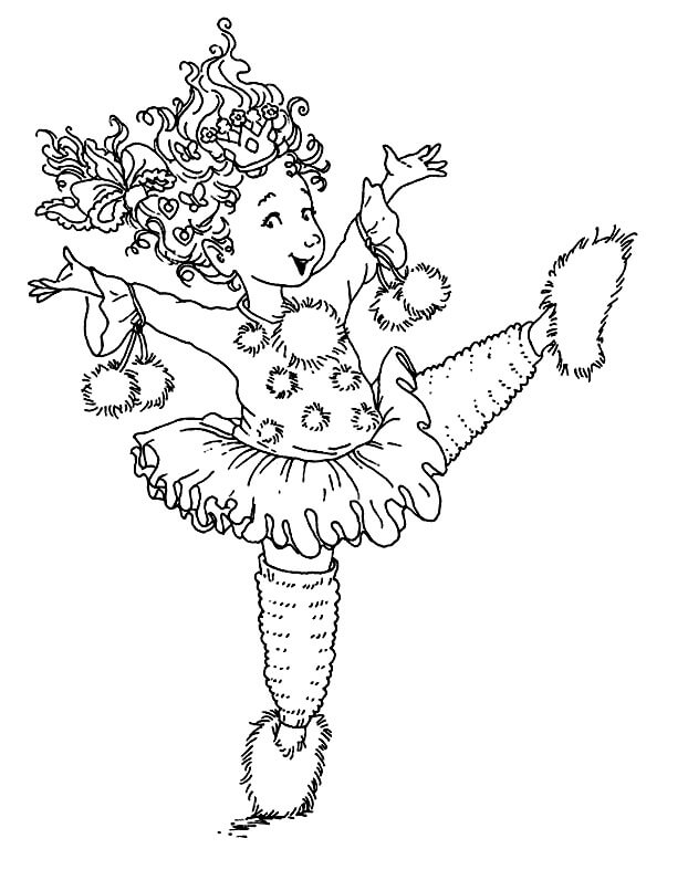 Dancing Fancy Nancy Coloring Pages