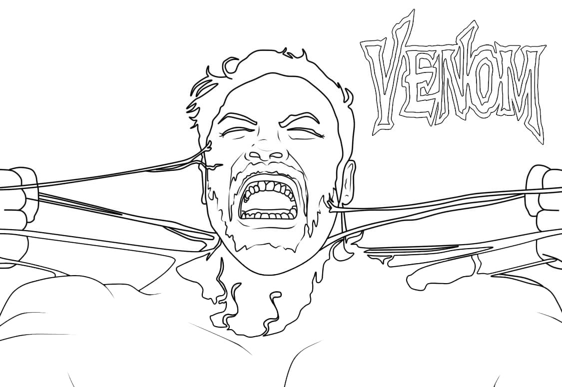 Eddie Venom Coloring Page