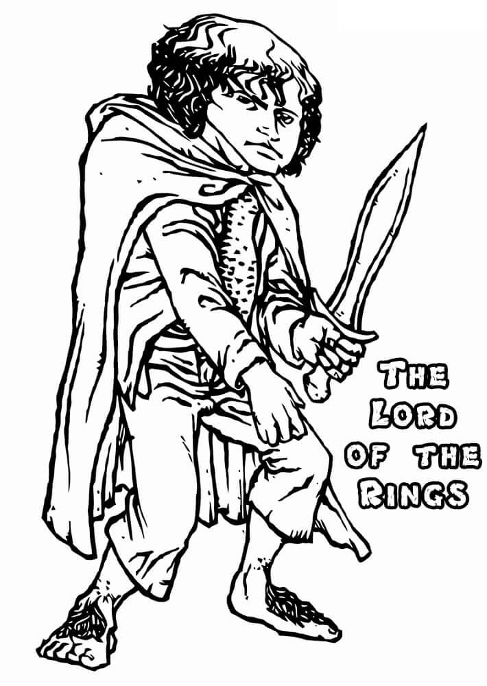 Frodo Baggins Printable Coloring Page