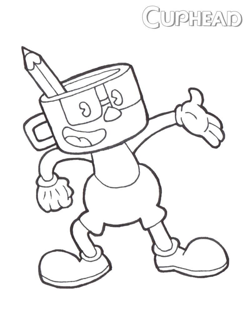 Fun Cuphead Coloring Pages