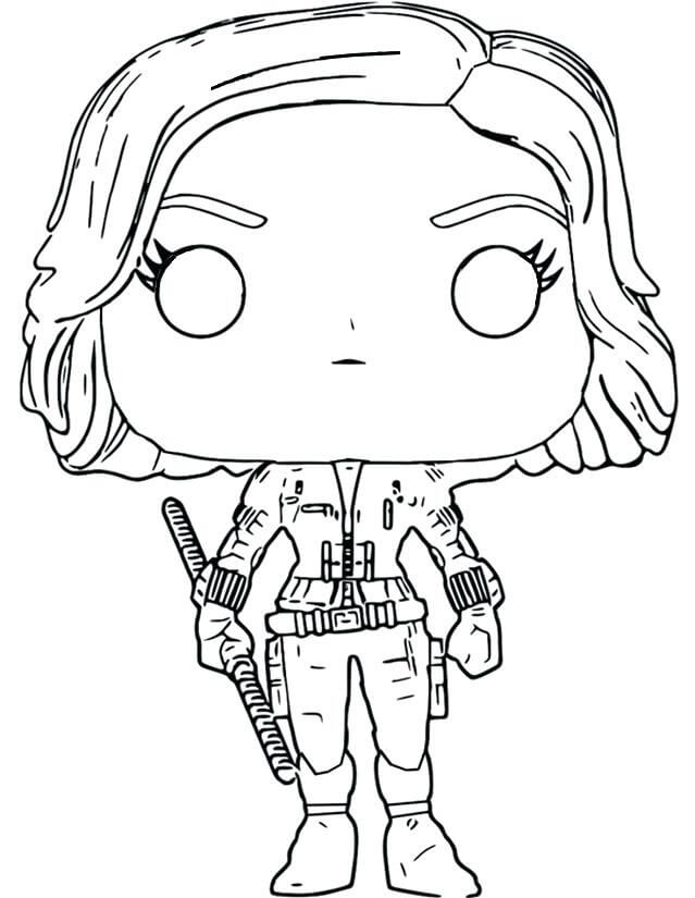 Funko Pop Black Widow Coloring Pages