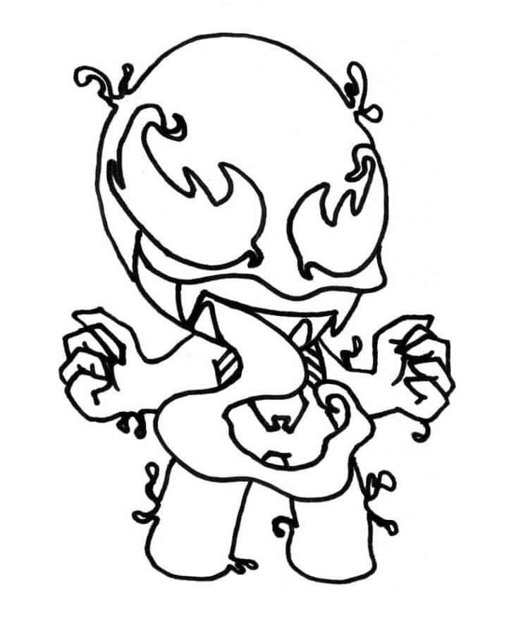 Funny Venom Coloring Pages