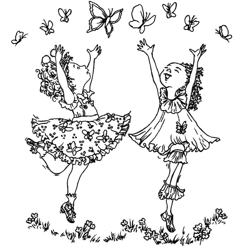 Happy Fancy Nancy Coloring Pages