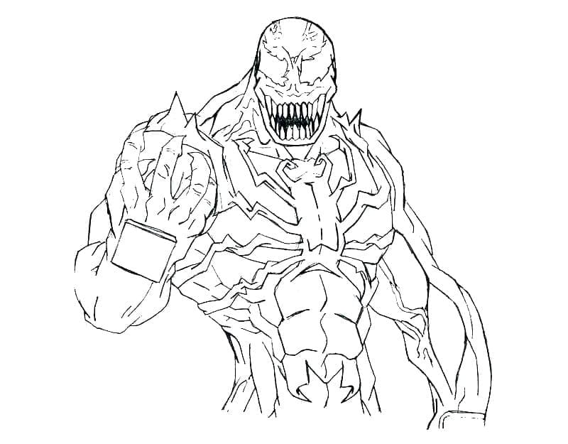 Mad Venom Coloring Pages