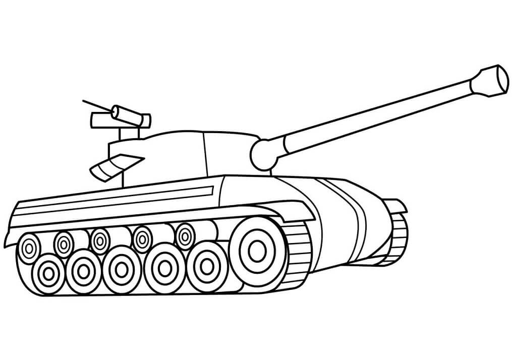 Nieuwe militaire tank van Tank