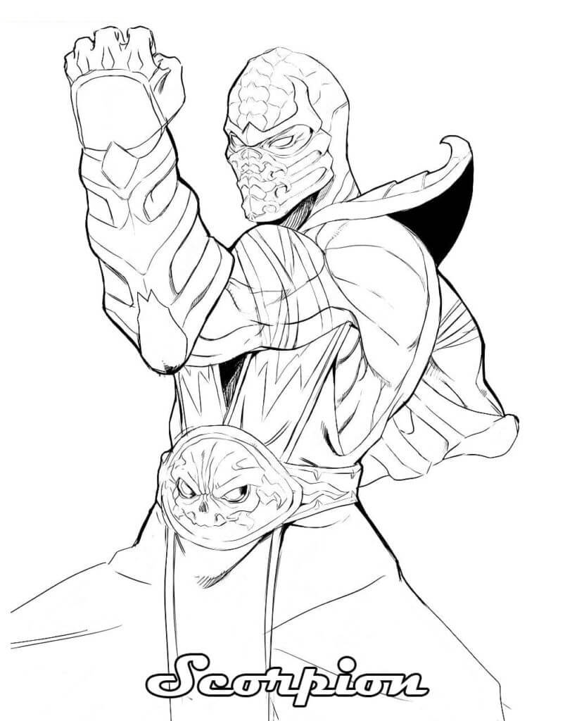 Mk Scorpion Coloring Pages