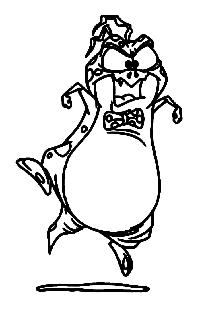 Nerdluck Pound Space Jam Coloring Page