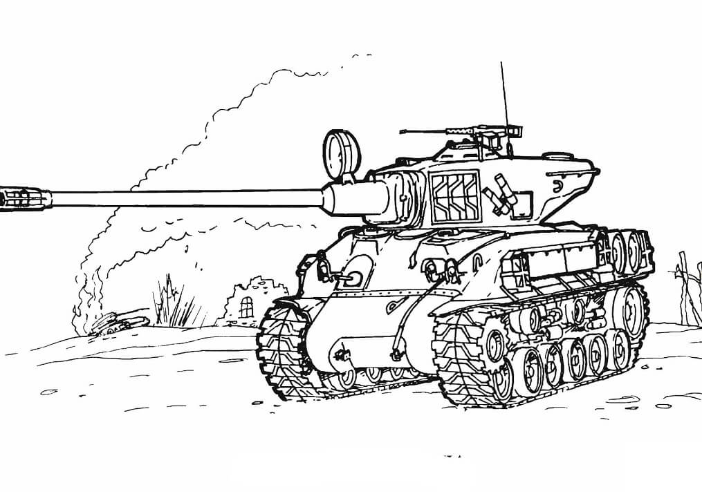坦克中的谢尔曼 M-51 坦克