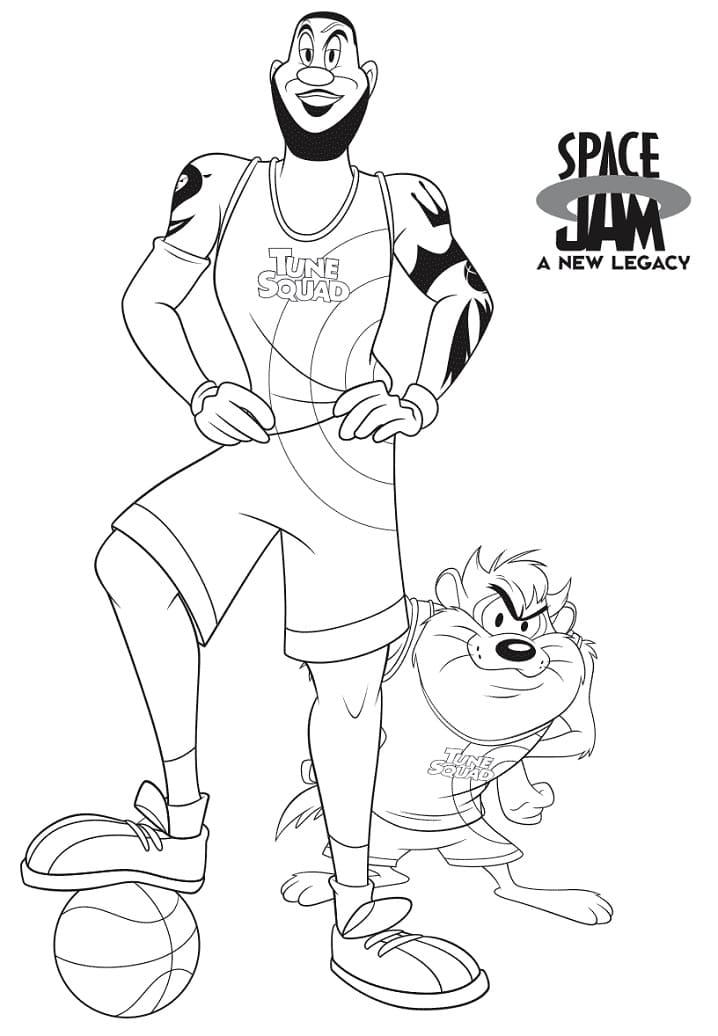 Space Jam 2 A New Legacy Coloring Page