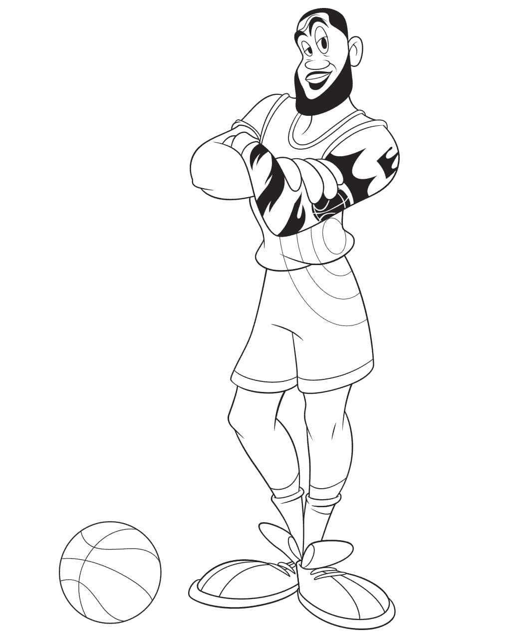 Space Jam 2 LeBron James Coloring Pages Space Jam Coloring Pages 