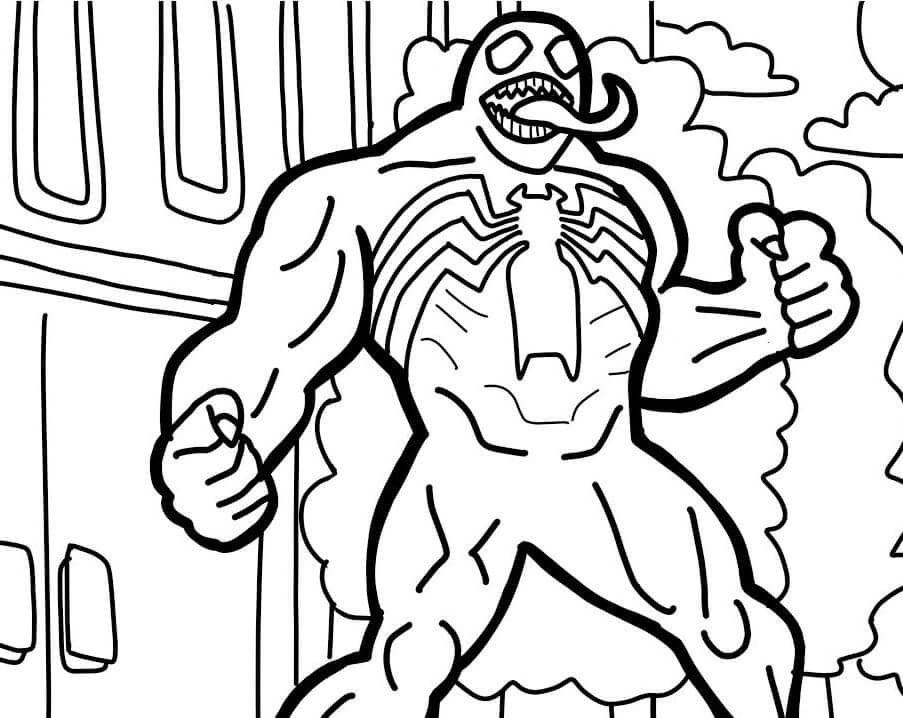 Strong Venom Coloring Page