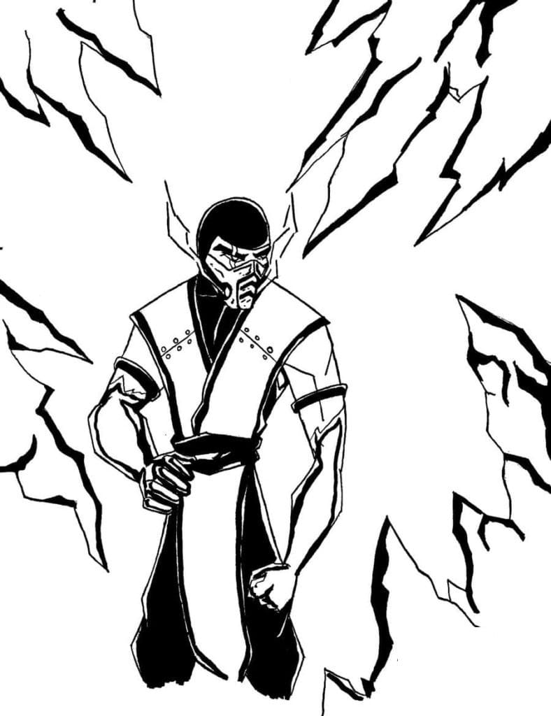 Sub-Zero MK 7 Coloring Pages