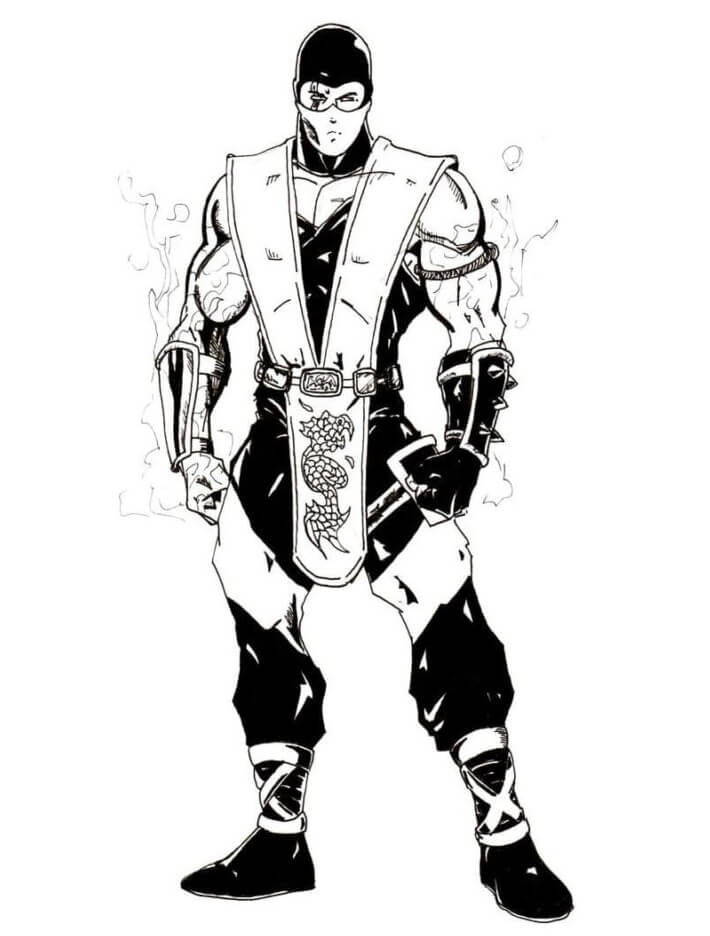 Sub-Zero Standing Coloring Pages