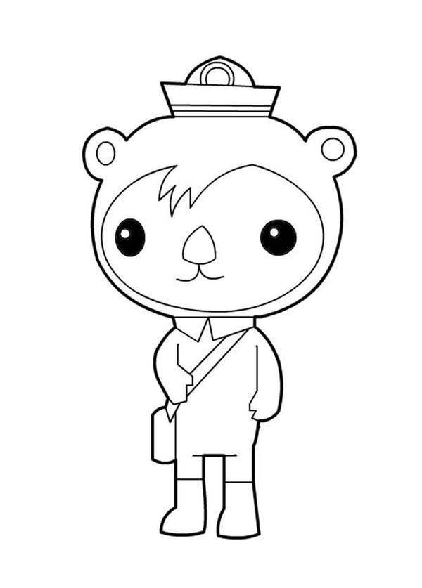 Shellington Sea Otter from Octonauts to Print Coloring Pages