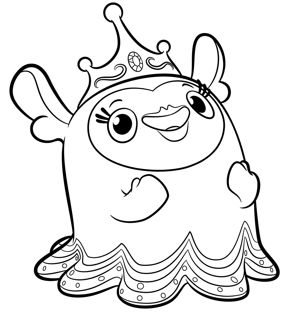 Princess Flug from Abby Hatcher Coloring Pages