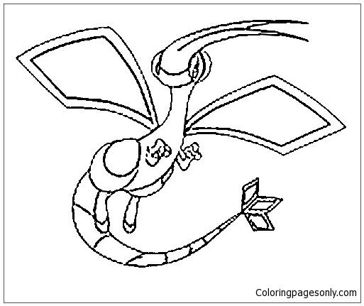 Flygon Coloring Page