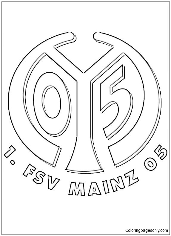 FSV Mainz 05 aus Logos der deutschen Bundesliga-Mannschaft