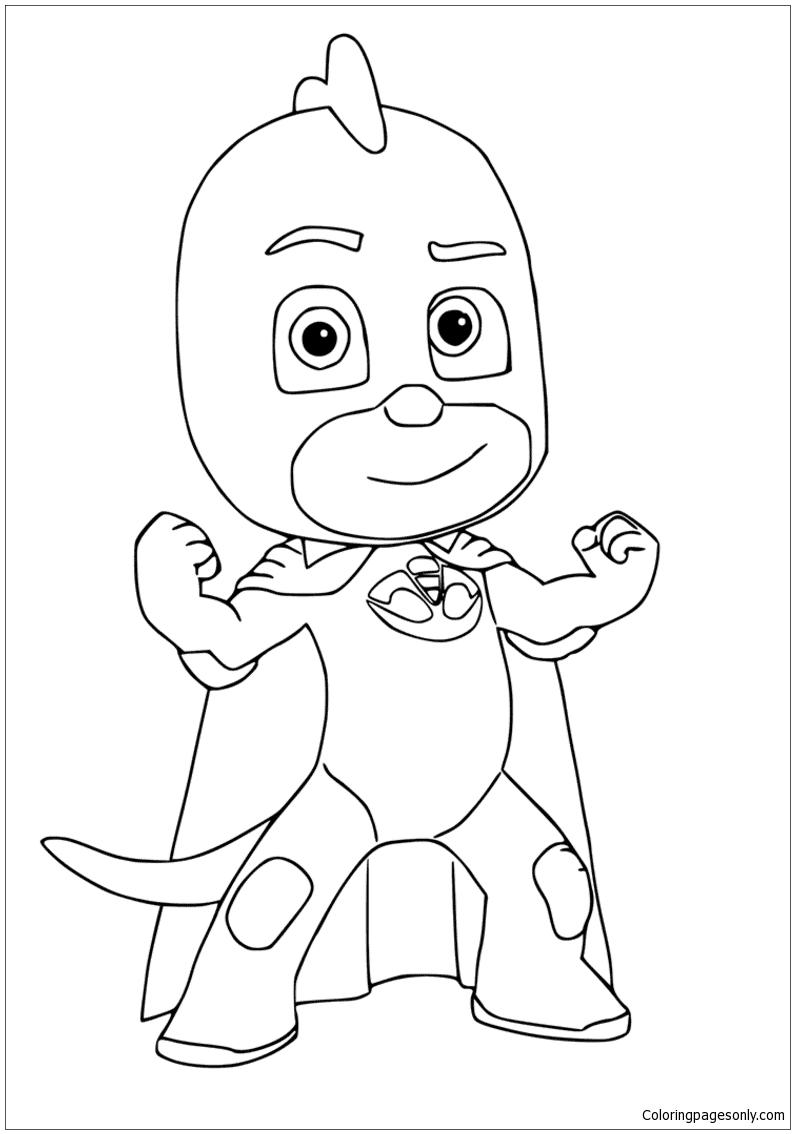 Gekko From Pj Masks Coloring Pages