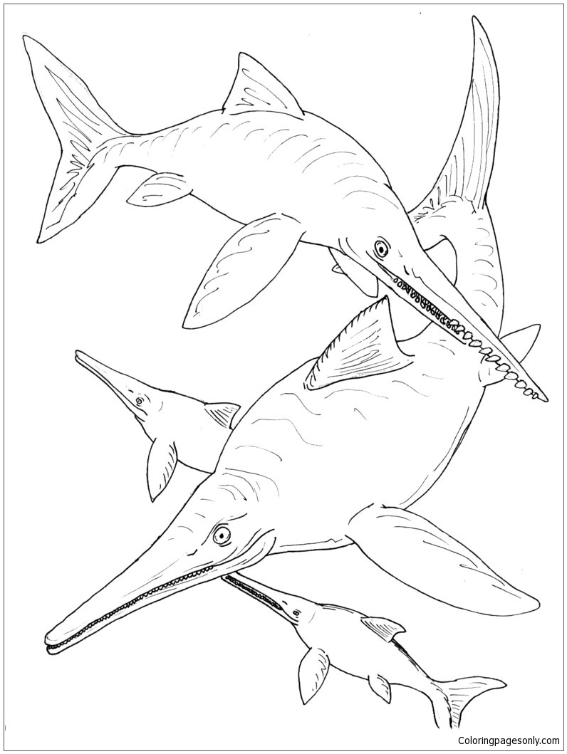 Ichthyosauria BW from Ichthyosaur