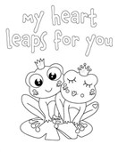 My Heart Leaps For You Coloring Page