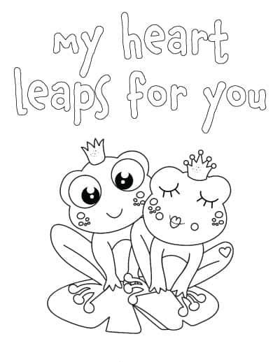 My Heart Leaps For You Coloring Pages