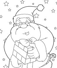 Santa Claus smiling Coloring Pages