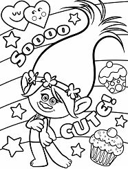 Poppy So Cute Coloring Page