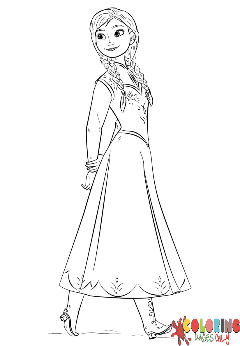 princess coloring pages frozen