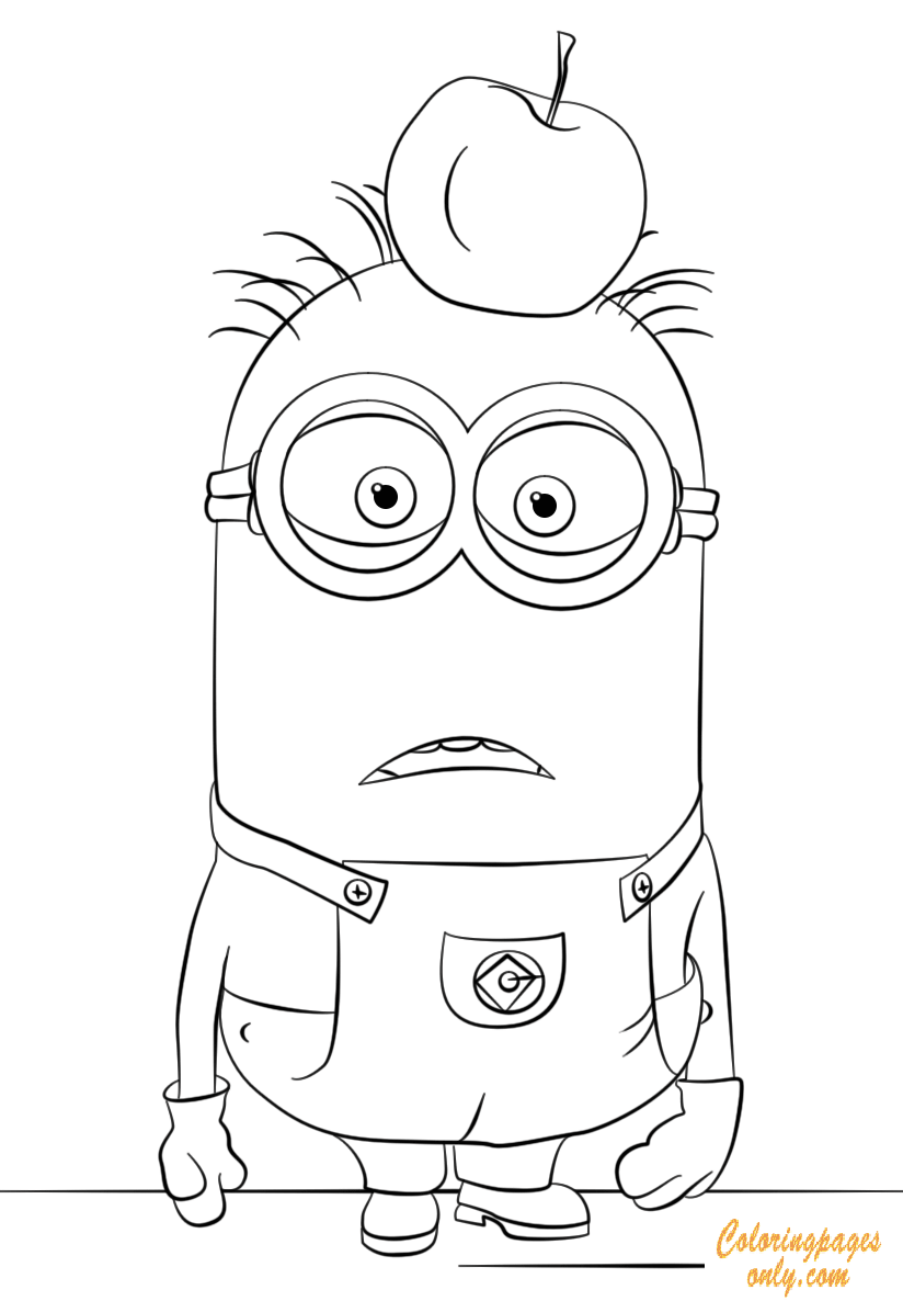 Goede Apple Head Tom Minion Coloring Page - Free Coloring Pages Online JG-92