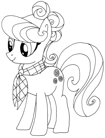 Suri Polomare Blue Scarf Coloring Pages