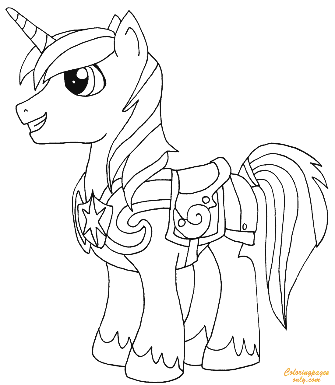 Prince Shining Armor Coloring Pages
