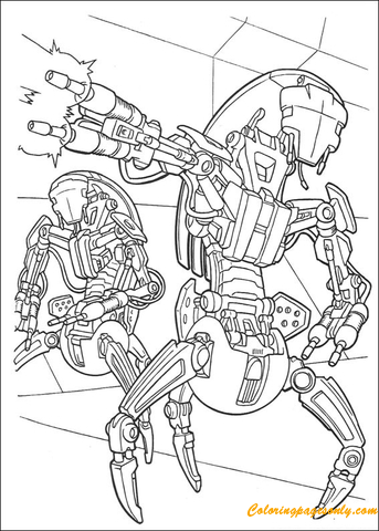 Droidsekas المدمرة الروبوتات من شخصيات حرب النجوم
