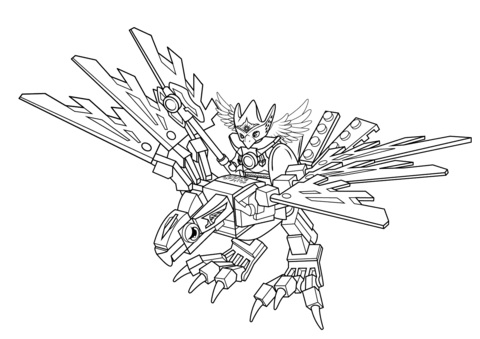 Lego Legends of Chima Eagle Beast Legend Coloring Page