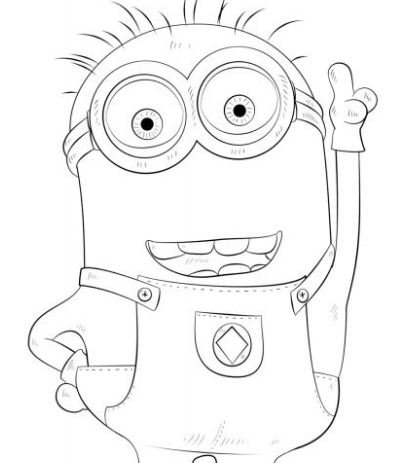 Minion Phil Coloring Page