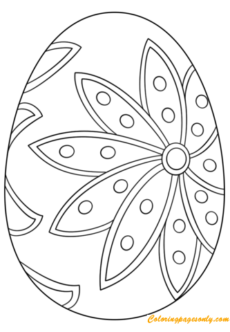 复活节彩蛋中的花复活节彩蛋