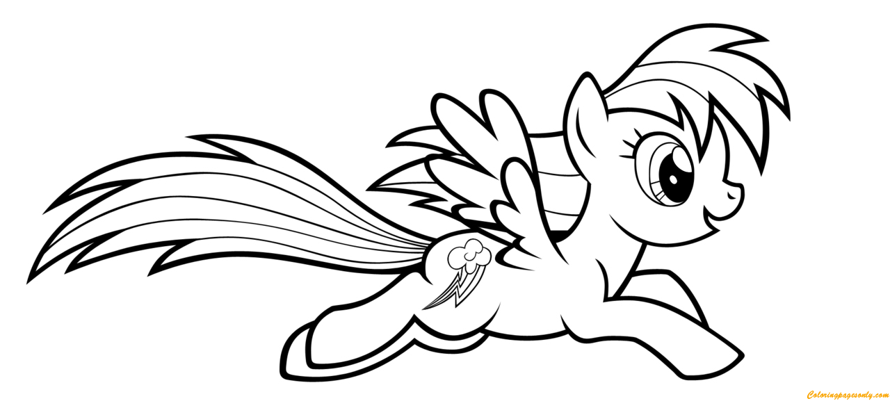 Rainbow Dash Running from Rainbow Dash