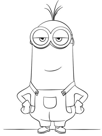 Minion Kevin Coloring Pages