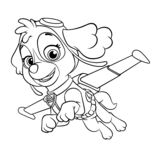 Skye Flying Coloring Page