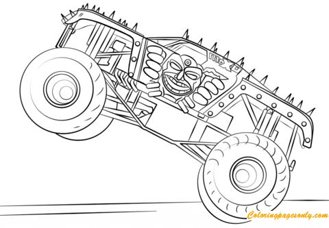 Max-D do Monster Truck para colorir