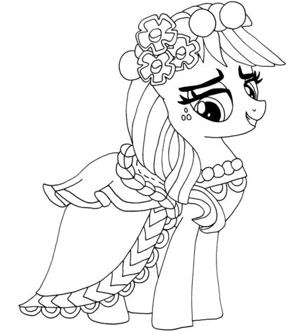 My Little Pony Applejack Coloring Pages