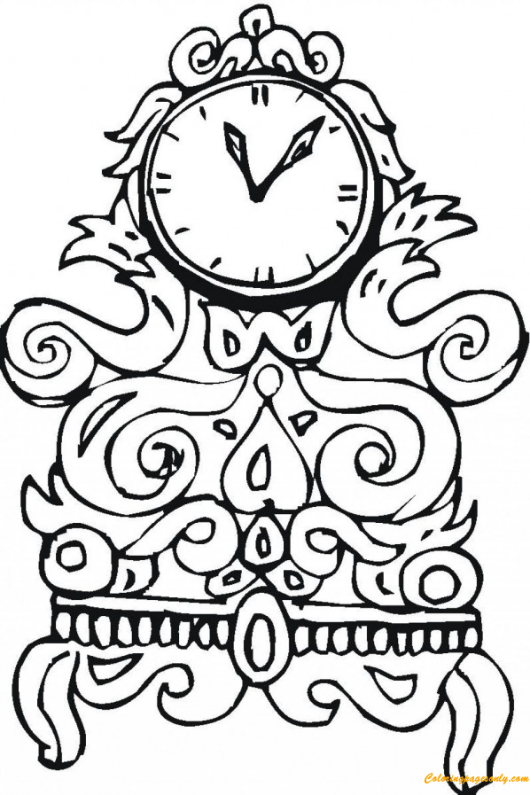 Entwerfen Sie eine detaillierte Uhr von Clock