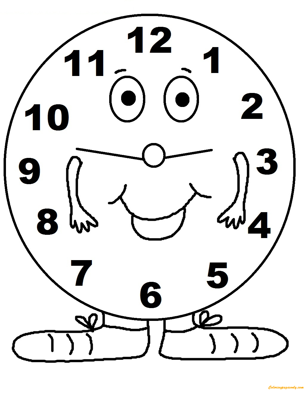 Download Decorative Clock Coloring Pages - Clock Coloring Pages - Free Printable Coloring Pages Online