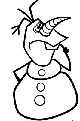 Olaf Coloring Page